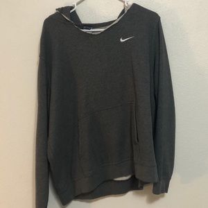 Nike hoodie cut collar